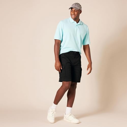 Essentials Men's 10-Inch Cotton Twill Cargo Shorts