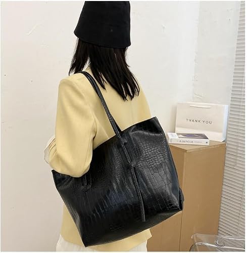 Women's Large Capacity Casual Commuter Shoulder Tote Bag