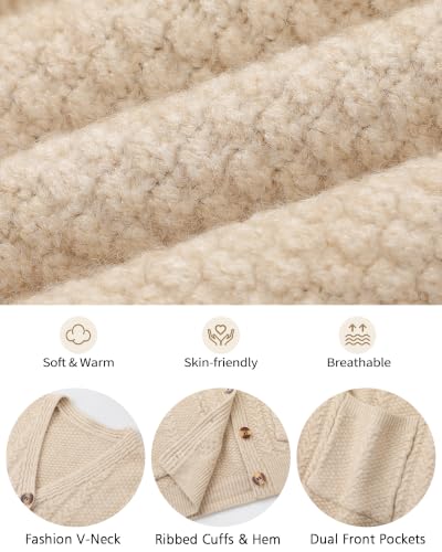 Avisky Women's Long-Sleeve Cardigan Sweater for Fall