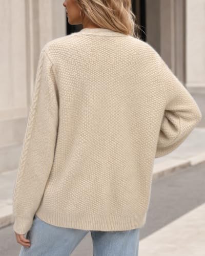 Avisky Women's Long-Sleeve Cardigan Sweater for Fall
