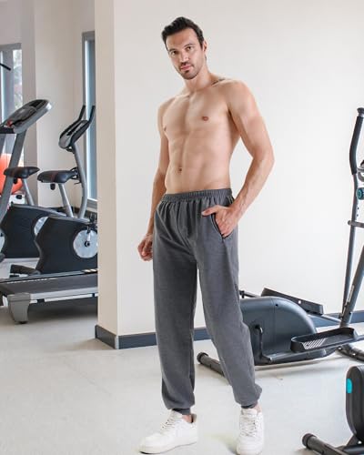 Men's Athletic Jogger Sweatpants with Zipper Pockets 3-Pack