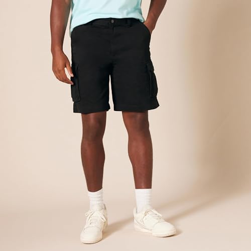 Essentials Men's 10-Inch Cotton Twill Cargo Shorts