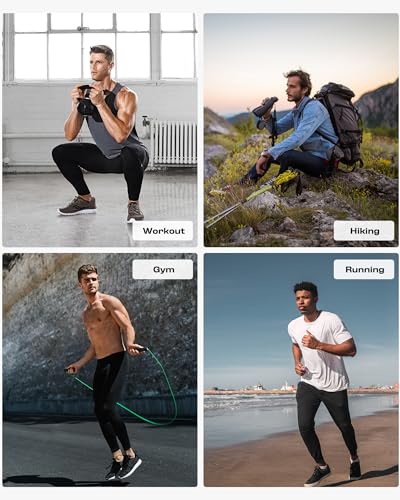 Men's Athletic Jogger Sweatpants with Zipper Pockets 3-Pack