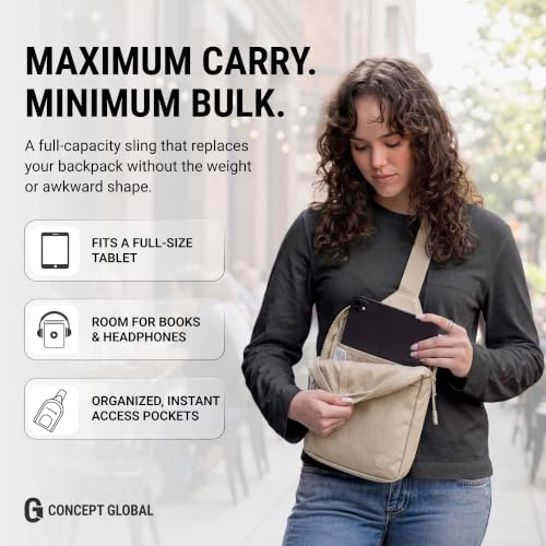 Unisex Anti-Theft RFID Blocking Travel Crossbody Sling Bag