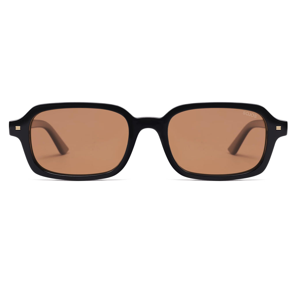 SOJOS Unisex Rectangle Polarized Sunglasses SJ2610
