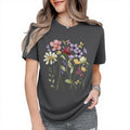 Women's Vintage Wildflower Graphic Short-Sleeve T-Shirt
