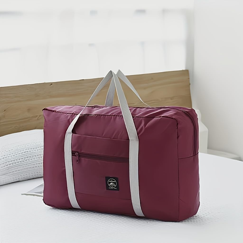 Foldable Lightweight Weekender Duffle Bag with Shoulder Strap