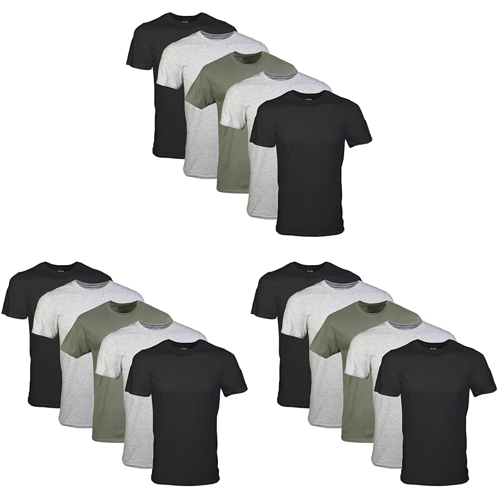 Gildan Men's Classic Crew T-Shirts Multipack G1100
