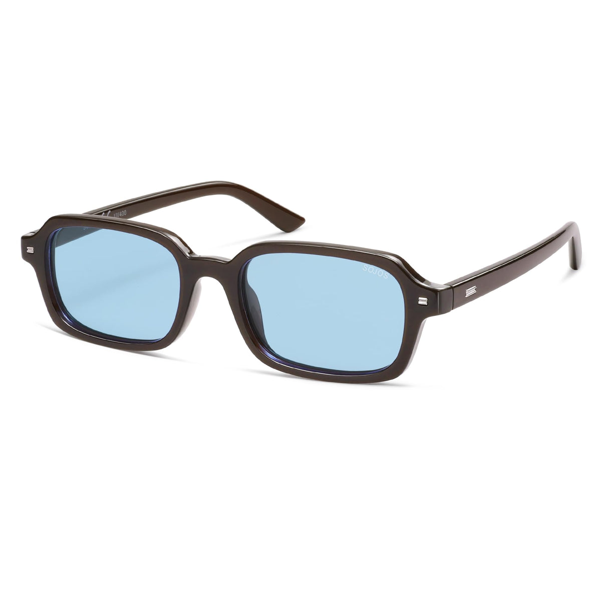 SOJOS Unisex Rectangle Polarized Sunglasses SJ2610