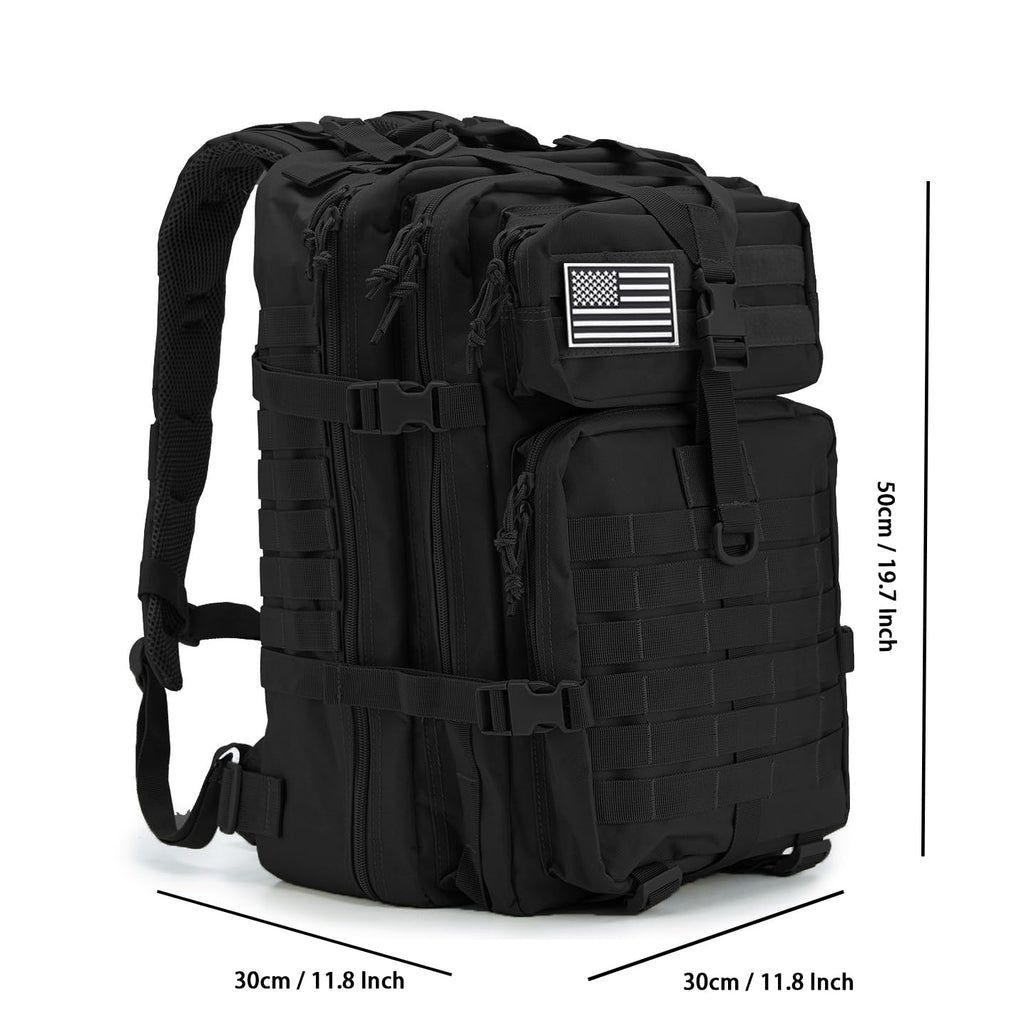 QT&QY 45L Military Tactical MOLLE Hiking Backpack