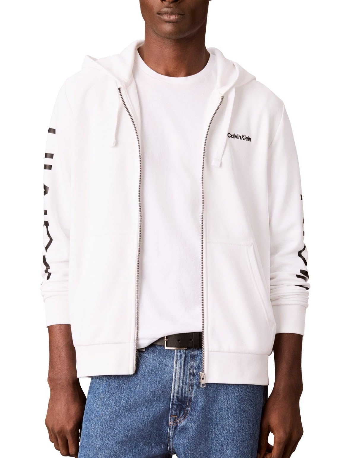 Calvin Klein Men's Travel Logo Full-Zip Hoodie
