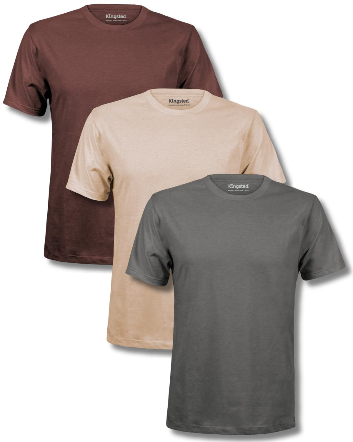 Kingsted Men's Classic Fit Soft Cotton Blend T-Shirts