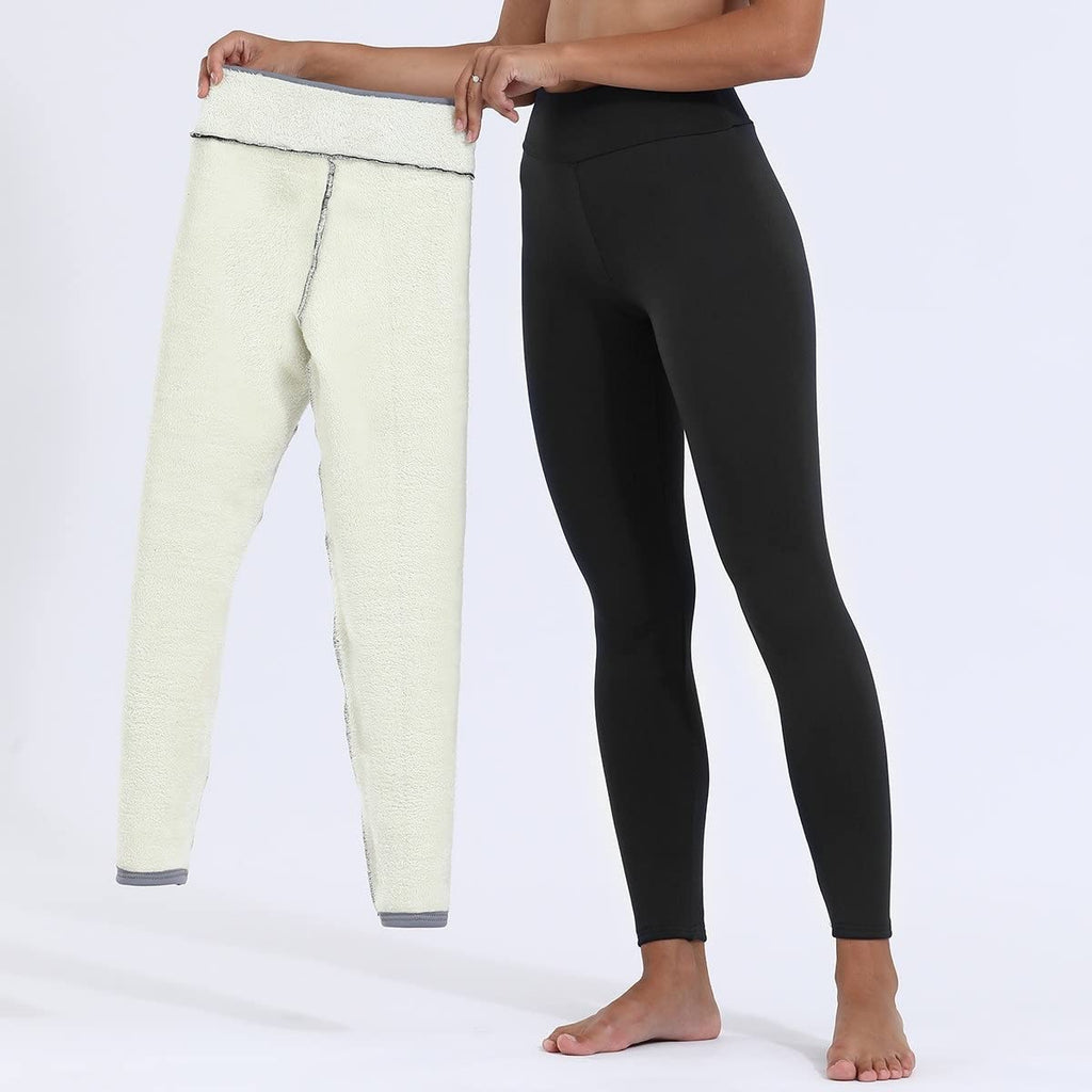 Women's High-Waist Velvet-Lined Thermal Winter Leggings