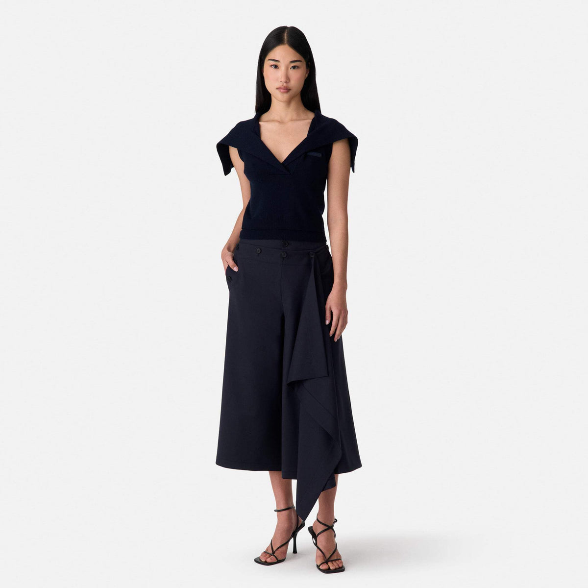 MONSE Women's Front Cascade Sailor Pants