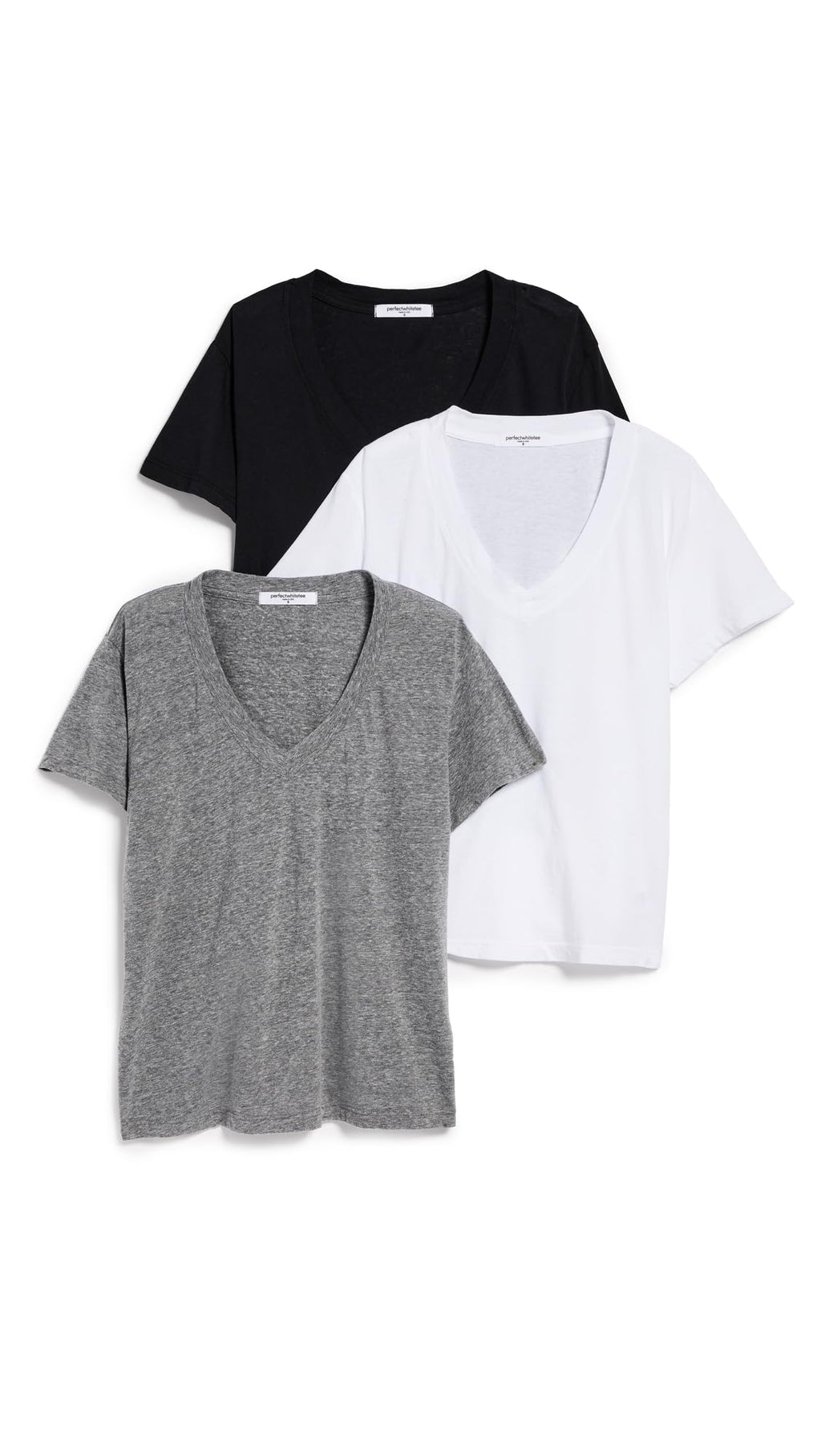 Perfectwhitetee Women's Hendrix Classic T-Shirt 3-Pack