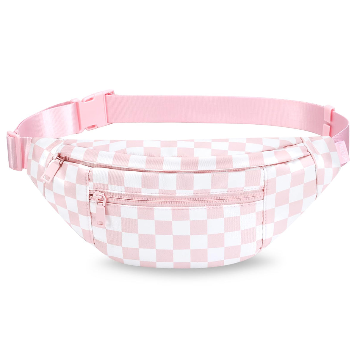 MAXTOP Unisex Large Crossbody Fanny Pack with 4 Zipper Pockets