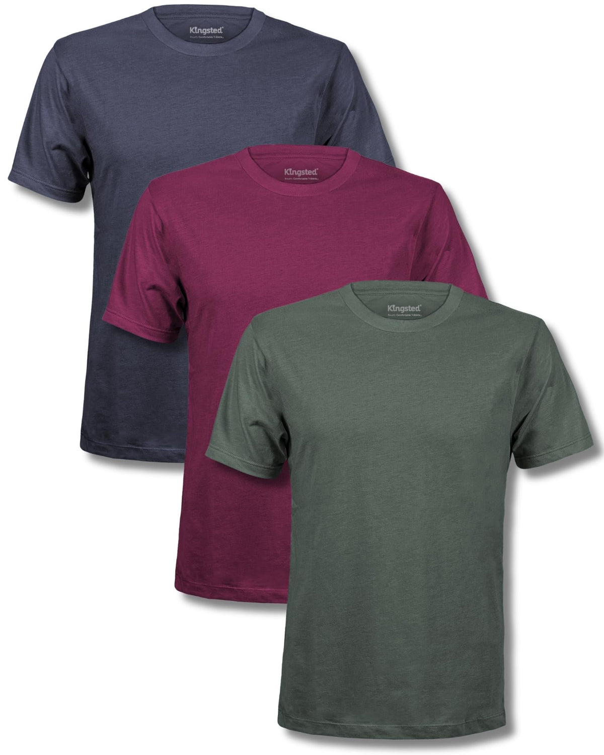 Kingsted Men's Classic Fit Soft Cotton Blend T-Shirts
