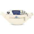MAXTOP Unisex Large Crossbody Fanny Pack with 4 Zipper Pockets