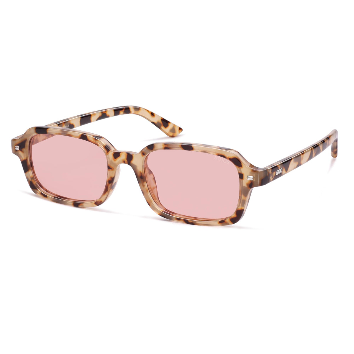 SOJOS Unisex Rectangle Polarized Sunglasses SJ2610