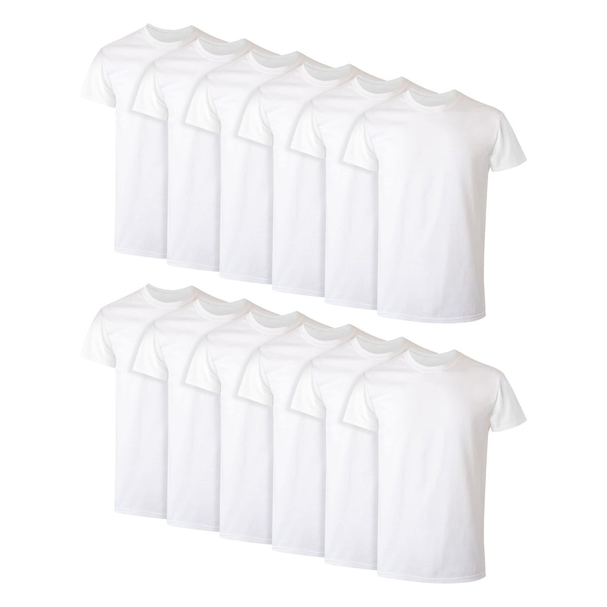 Hanes Men's Stay-Tucked Soft Cotton Undershirts Multipack
