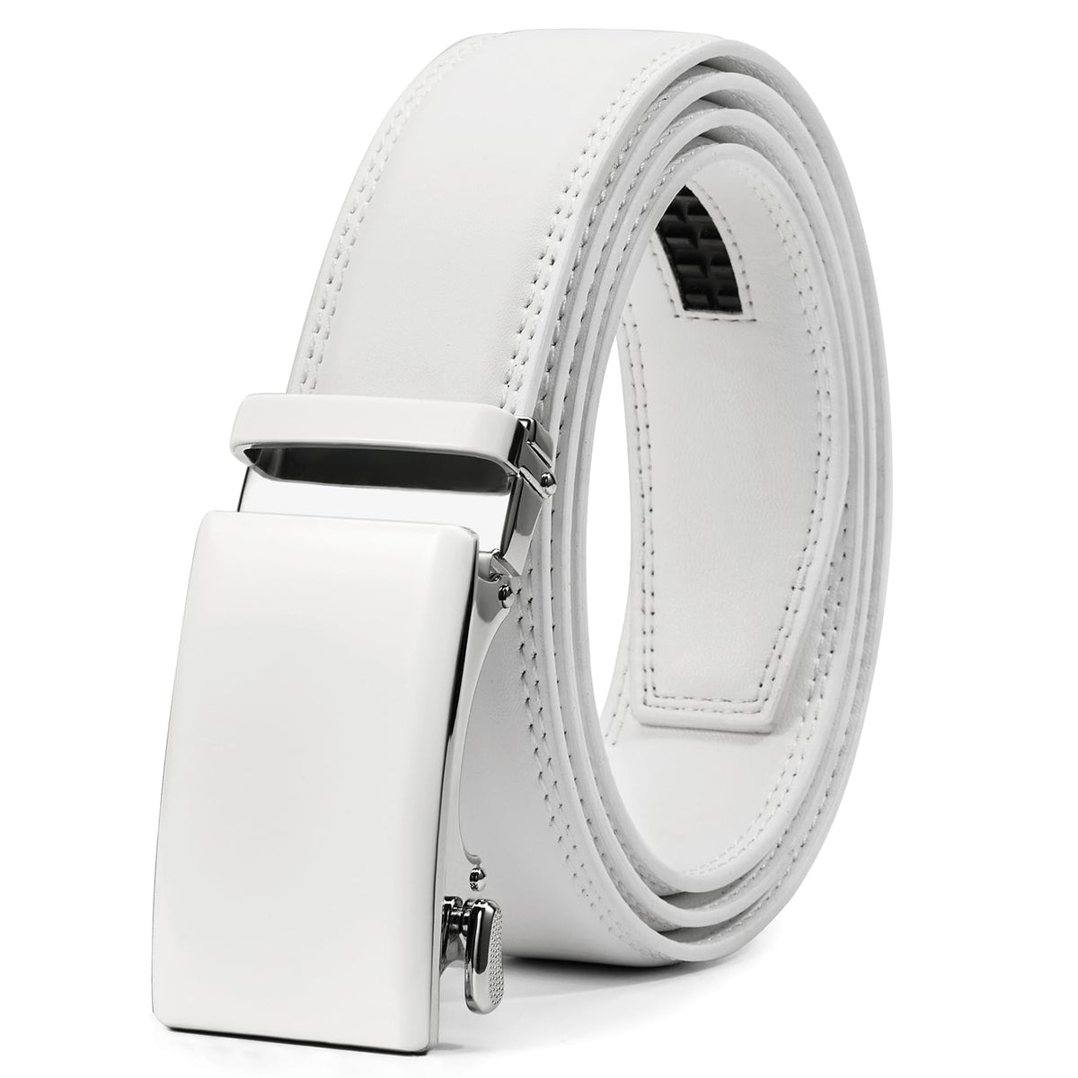 Men's Leather Ratchet Belt for Dress and Casual Wear