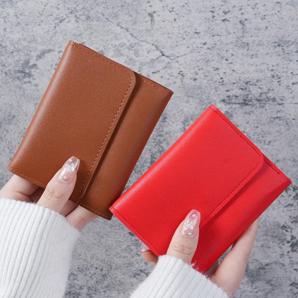 Women's Tri-Fold Multi-Card Compact Wallet - Black