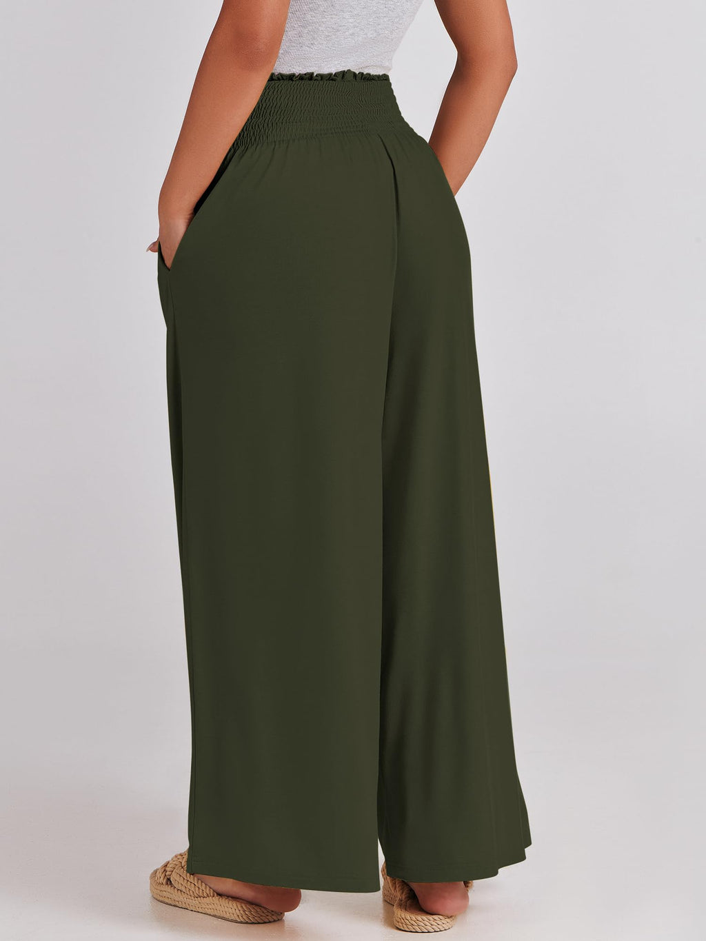 ANRABESS Women's Casual Wide-Leg Palazzo Pants with Pockets