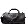 Men's Full Grain Leather Weekender Duffle Carry-On Bag