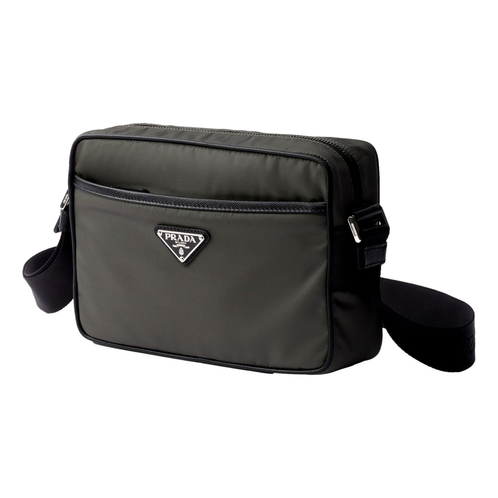 Prada Re-Nylon Saffiano Camera Crossbody Bag - Green