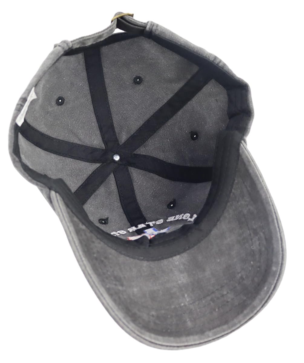 Texas Flag Embroidered Adjustable Cotton Baseball Cap