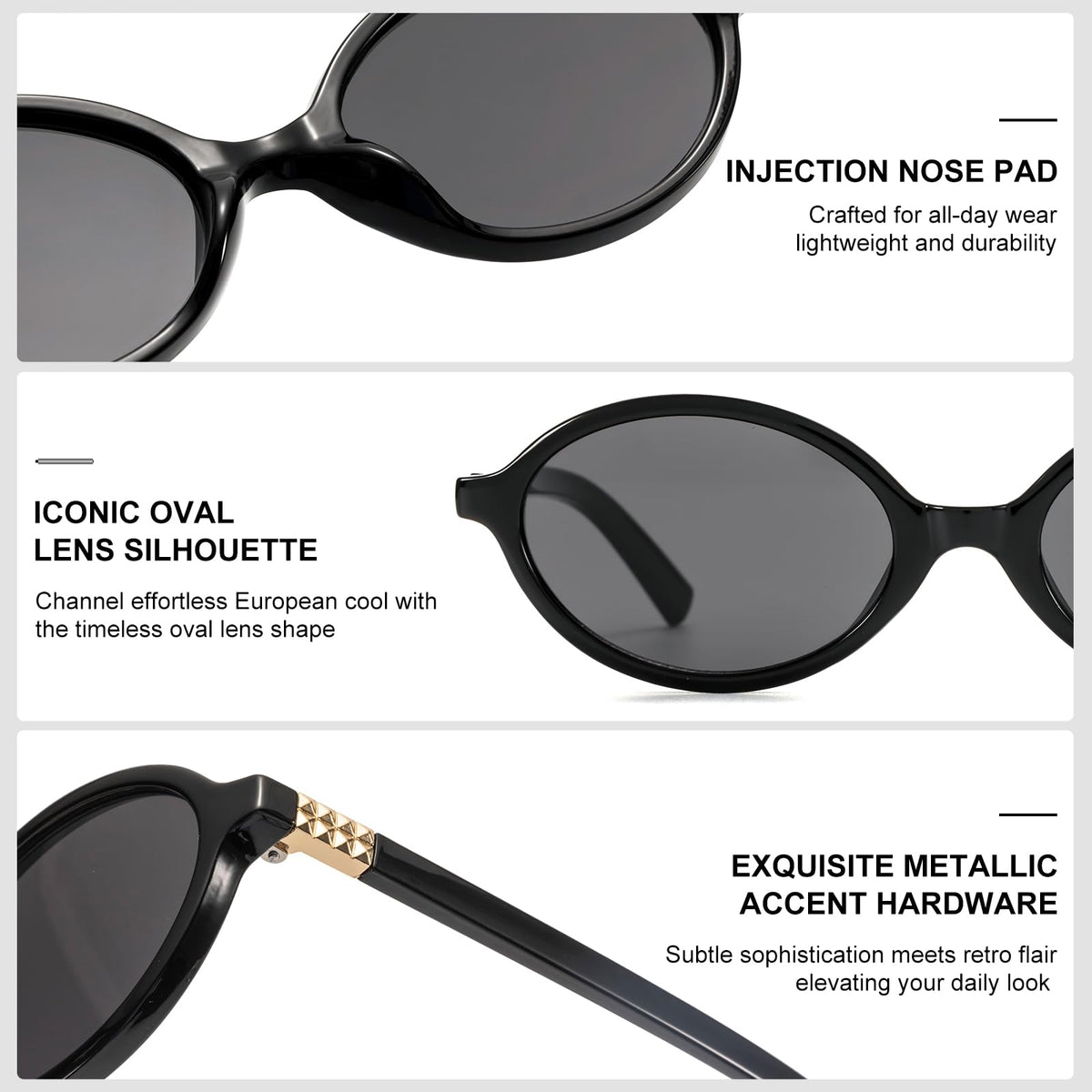 Women's Retro Oval Y2K Vintage Fashion Sunglasses