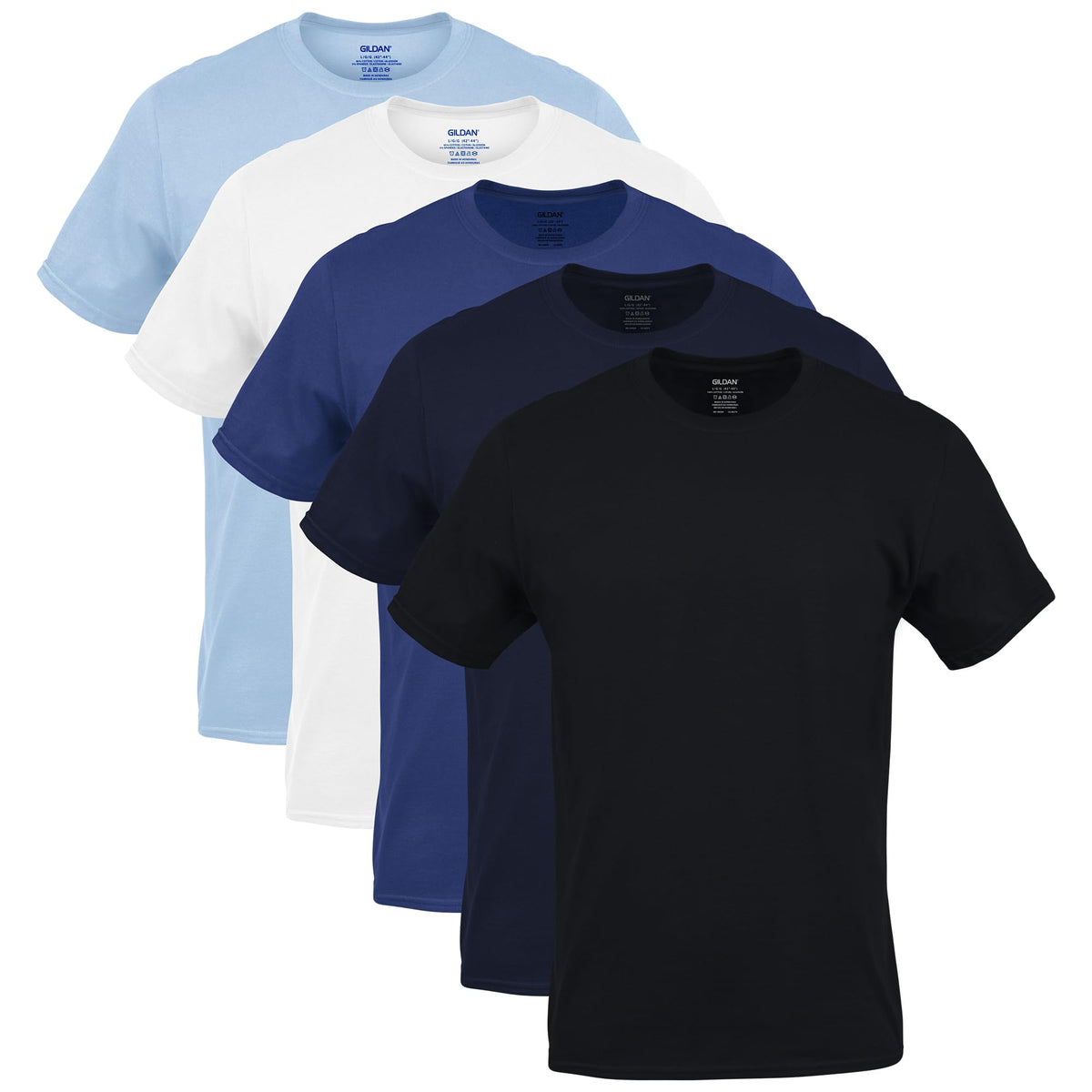 Gildan Men's Classic Crew T-Shirts Multipack G1100