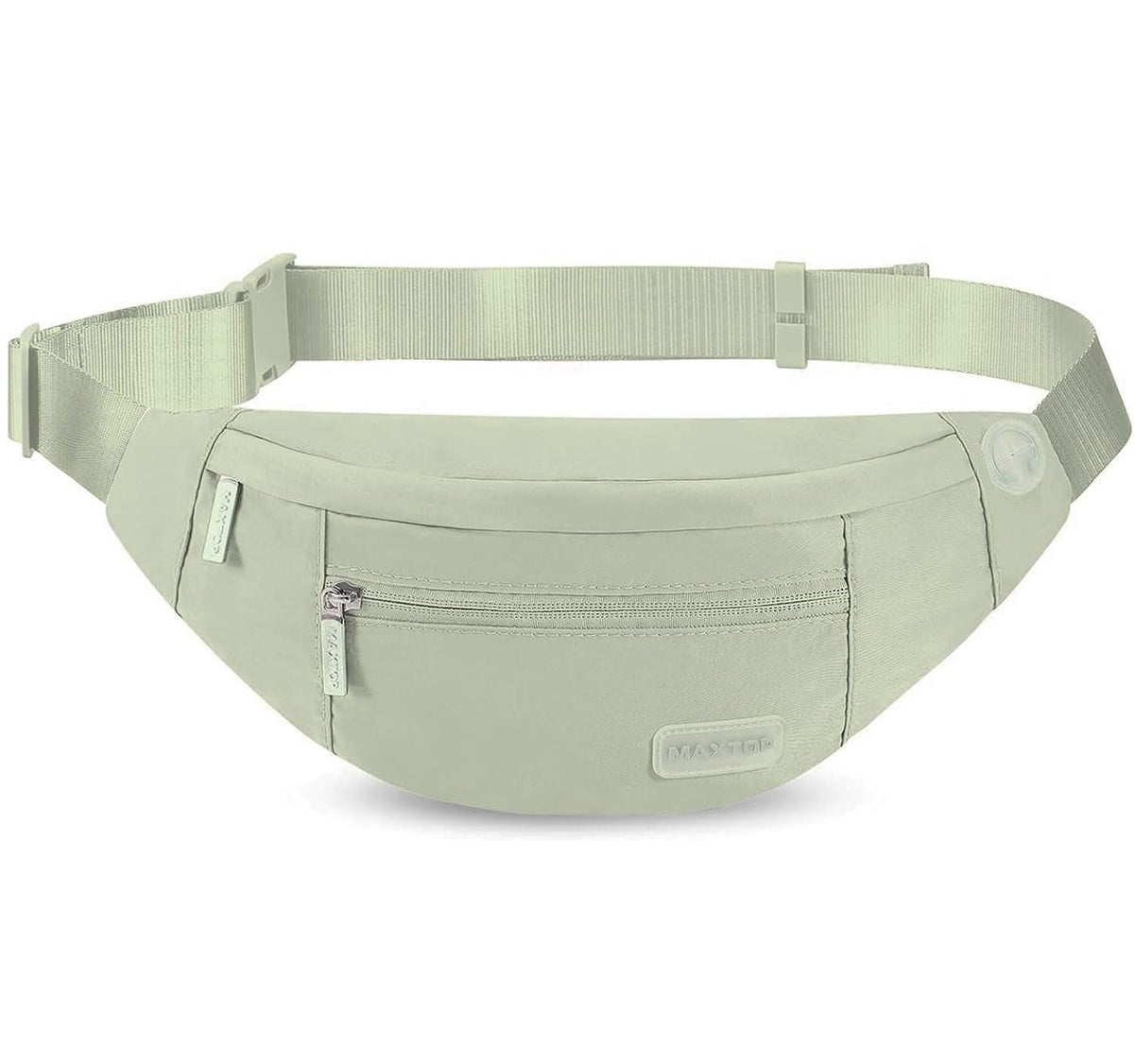 MAXTOP Unisex Large Crossbody Fanny Pack with 4 Zipper Pockets