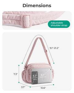 BAGSMART Women's Mini Travel Crossbody Purse Bag