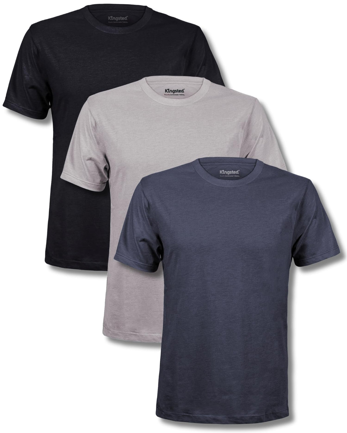 Kingsted Men's Classic Fit Soft Cotton Blend T-Shirts