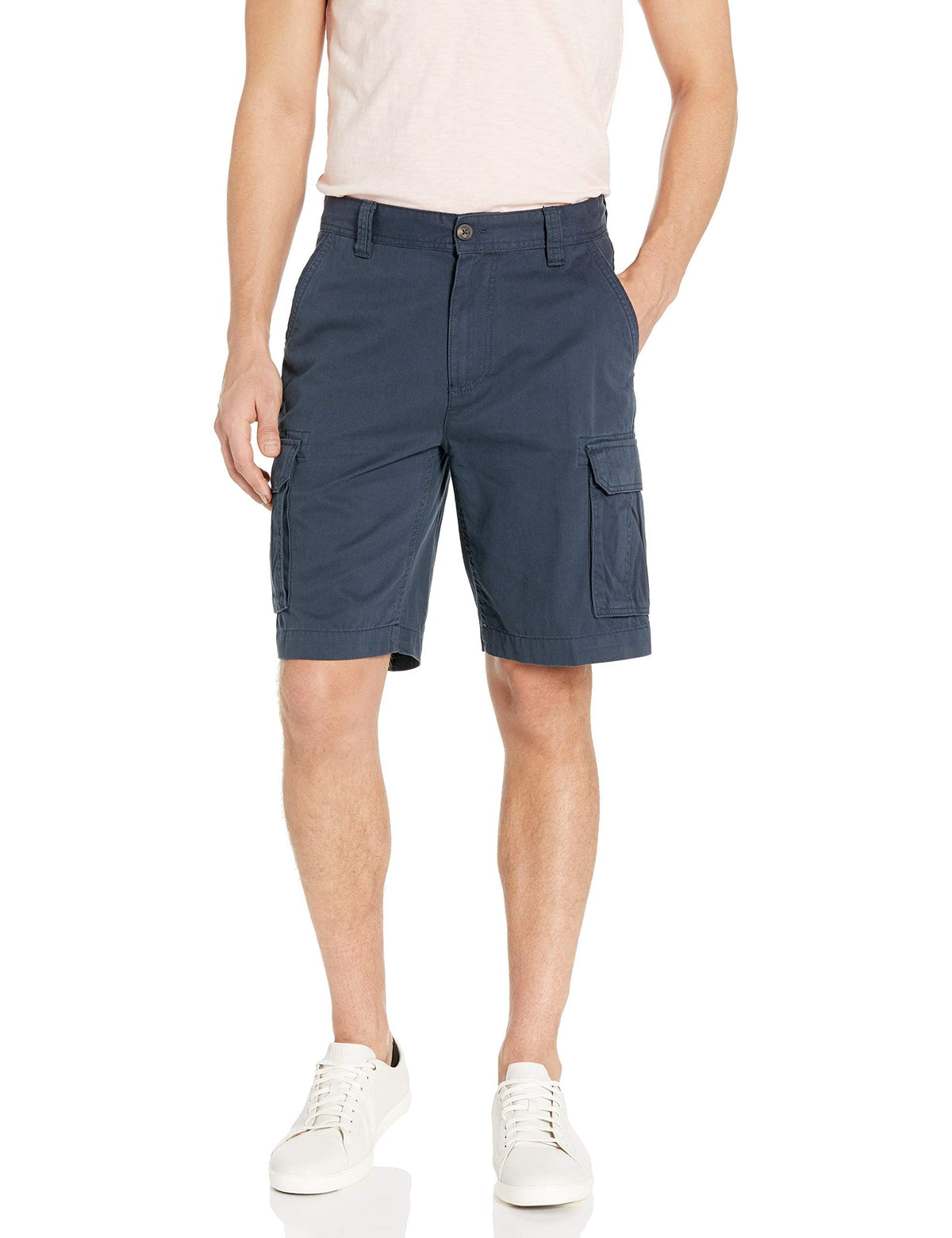 Essentials Men's 10-Inch Cotton Twill Cargo Shorts