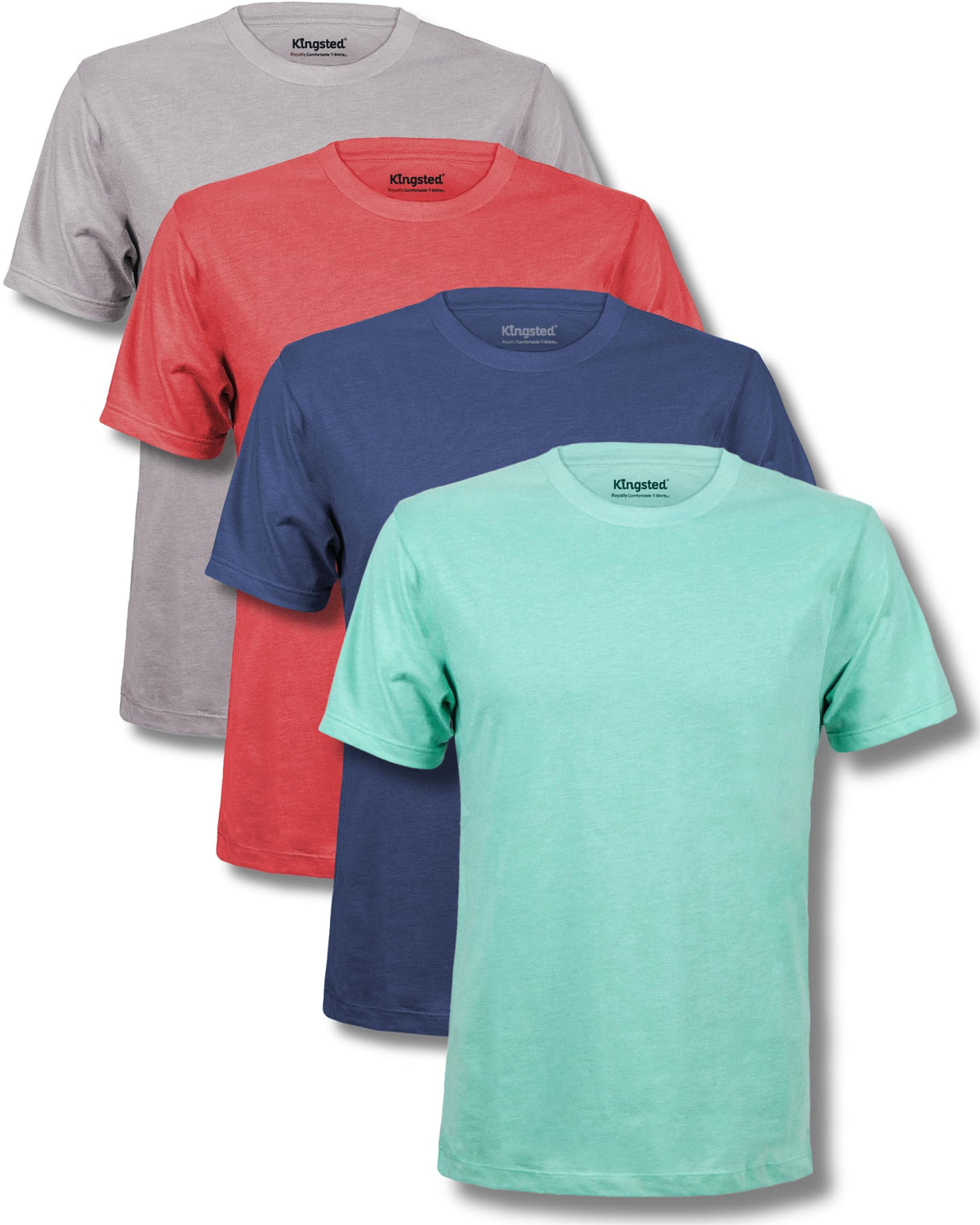 Kingsted Men's Classic Fit Soft Cotton Blend T-Shirts