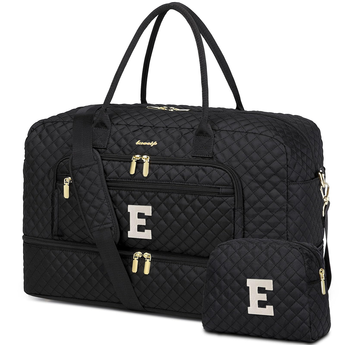 Women's Large Weekender Travel Duffle Bag with Wet Pocket