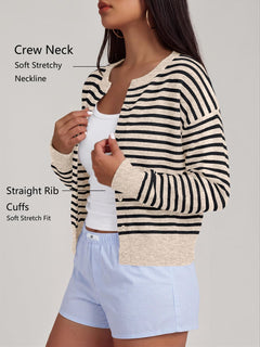 Trendy Queen Women's Cropped Fall Cardigan Sweater