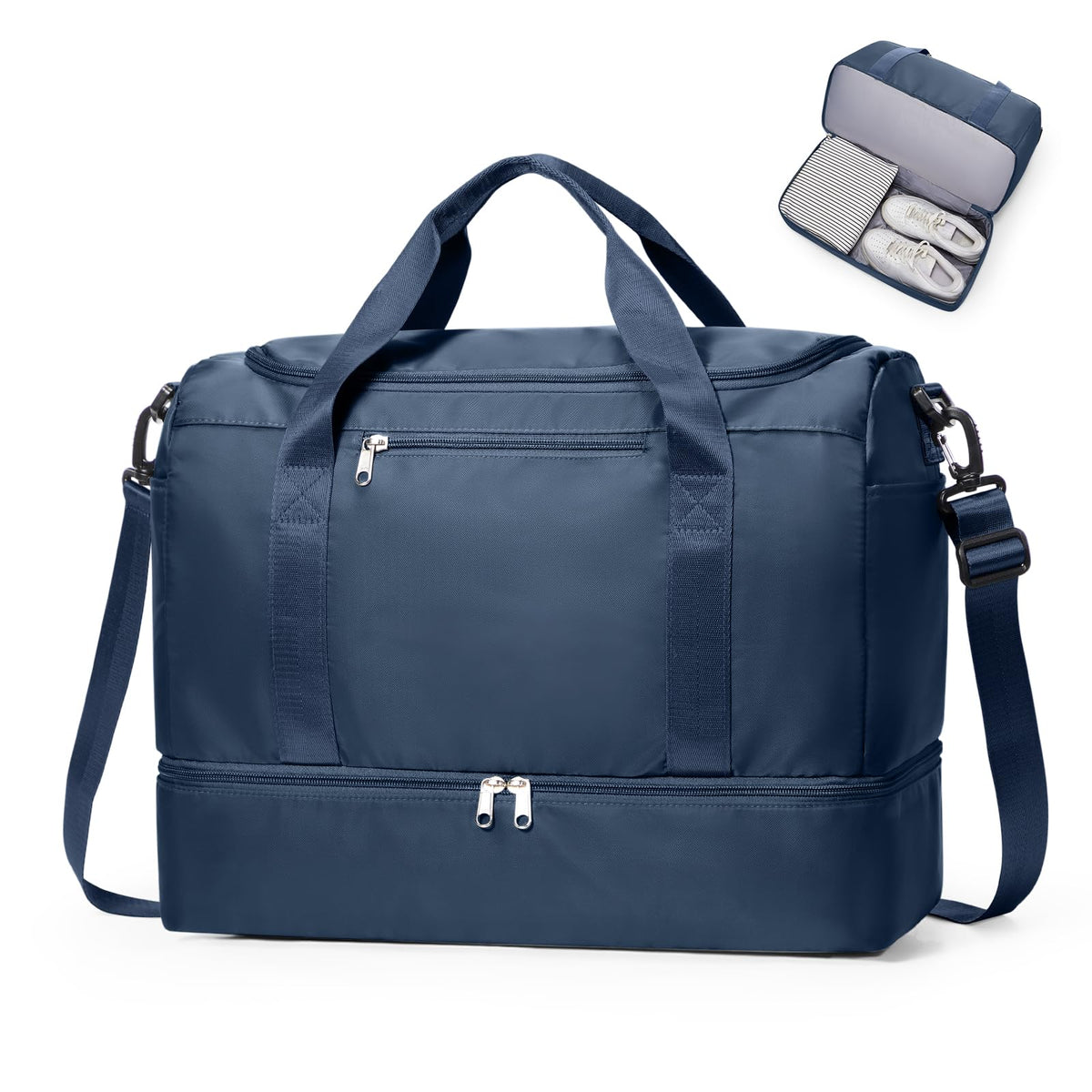 Women's Large Weekender Duffle Bag with Shoe Compartment