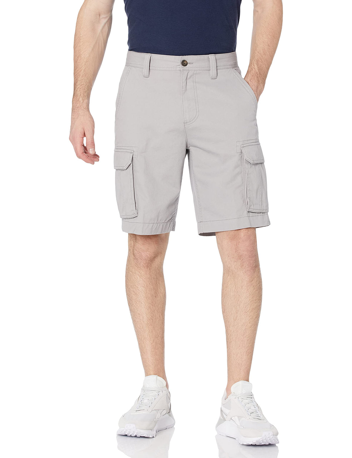 Essentials Men's 10-Inch Cotton Twill Cargo Shorts
