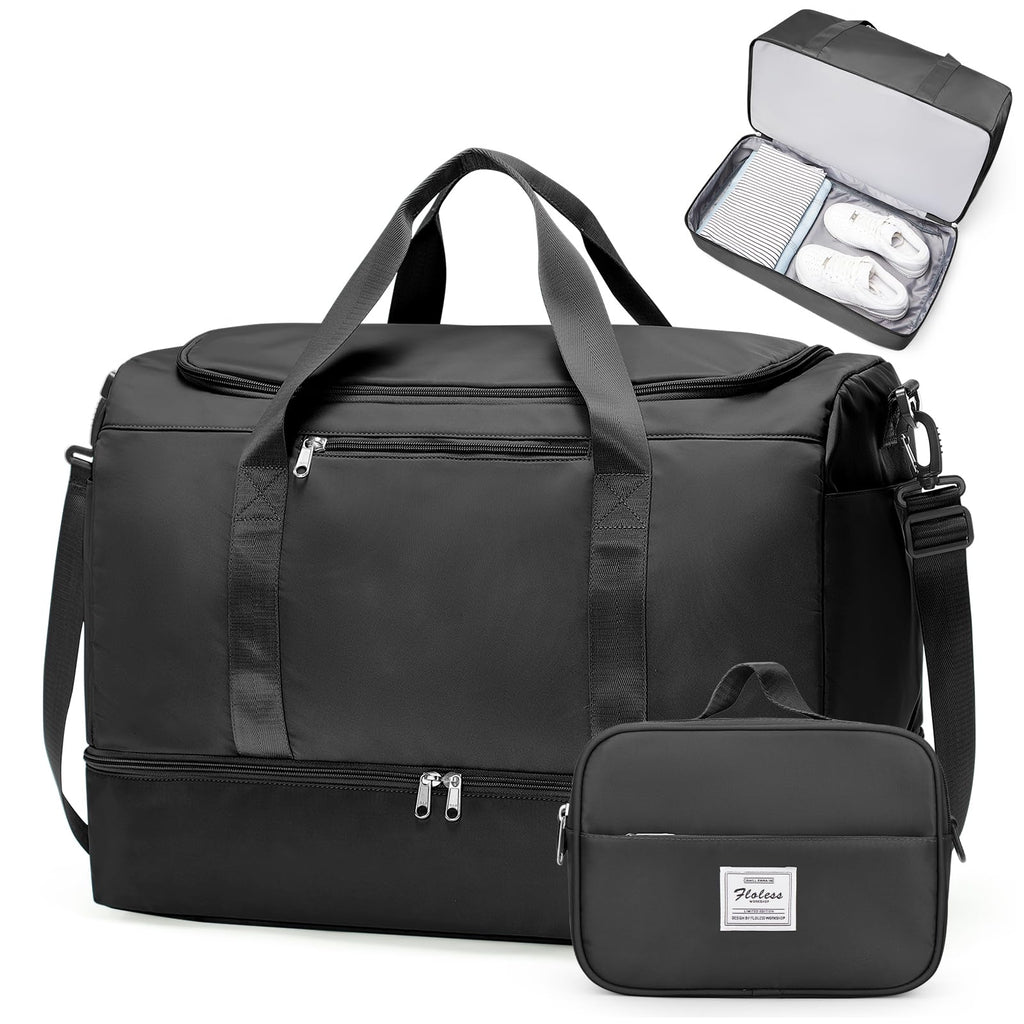 Women's Large Weekender Duffle Bag with Shoe Compartment