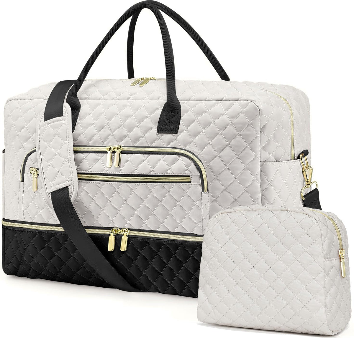 Women's Large Weekender Travel Duffle Bag with Wet Pocket