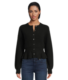 PAIGE Women's Roslin Black Cardigan Sweater