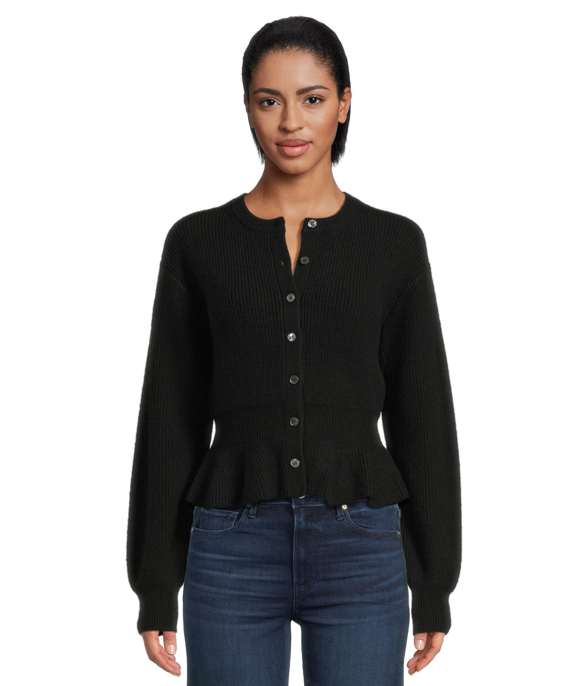 PAIGE Women's Roslin Black Cardigan Sweater