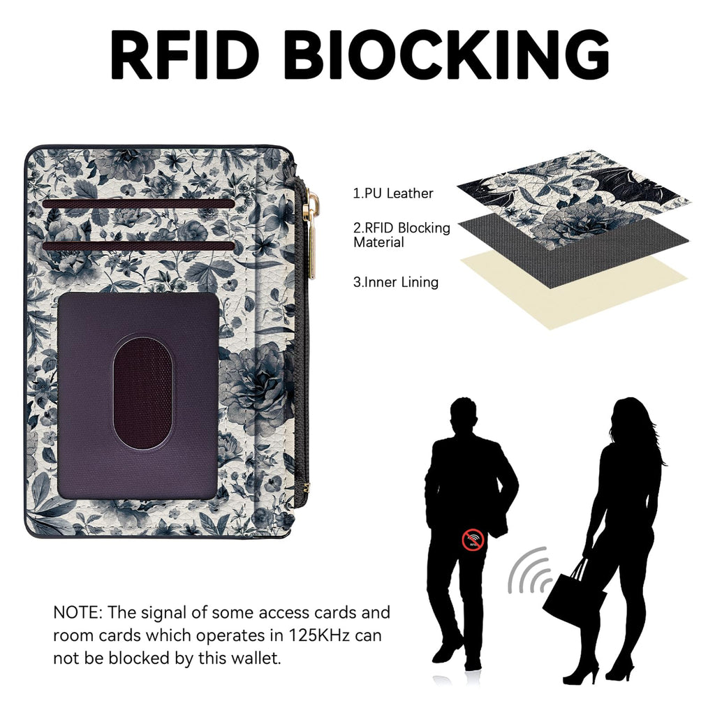 Women's Slim RFID Credit Card Holder Wallet Sleeve