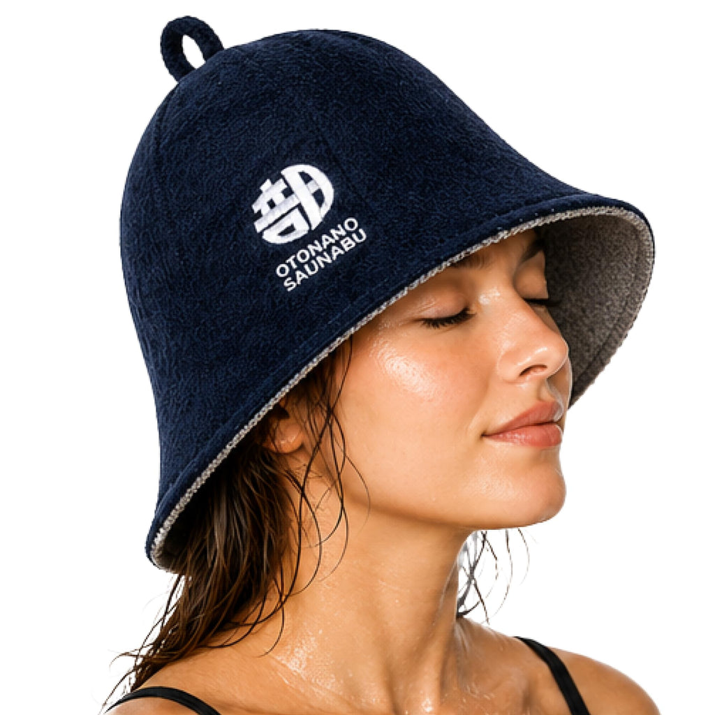 Reversible Double-Layer 100% Cotton Japanese Sauna Hat