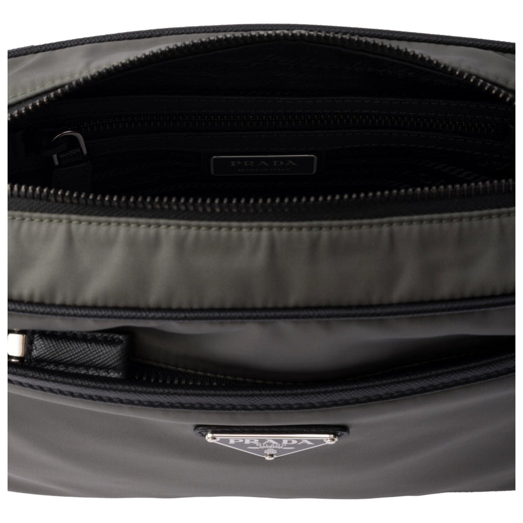 Prada Re-Nylon Saffiano Camera Crossbody Bag - Green
