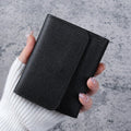Women's Tri-Fold Multi-Card Compact Wallet - Black