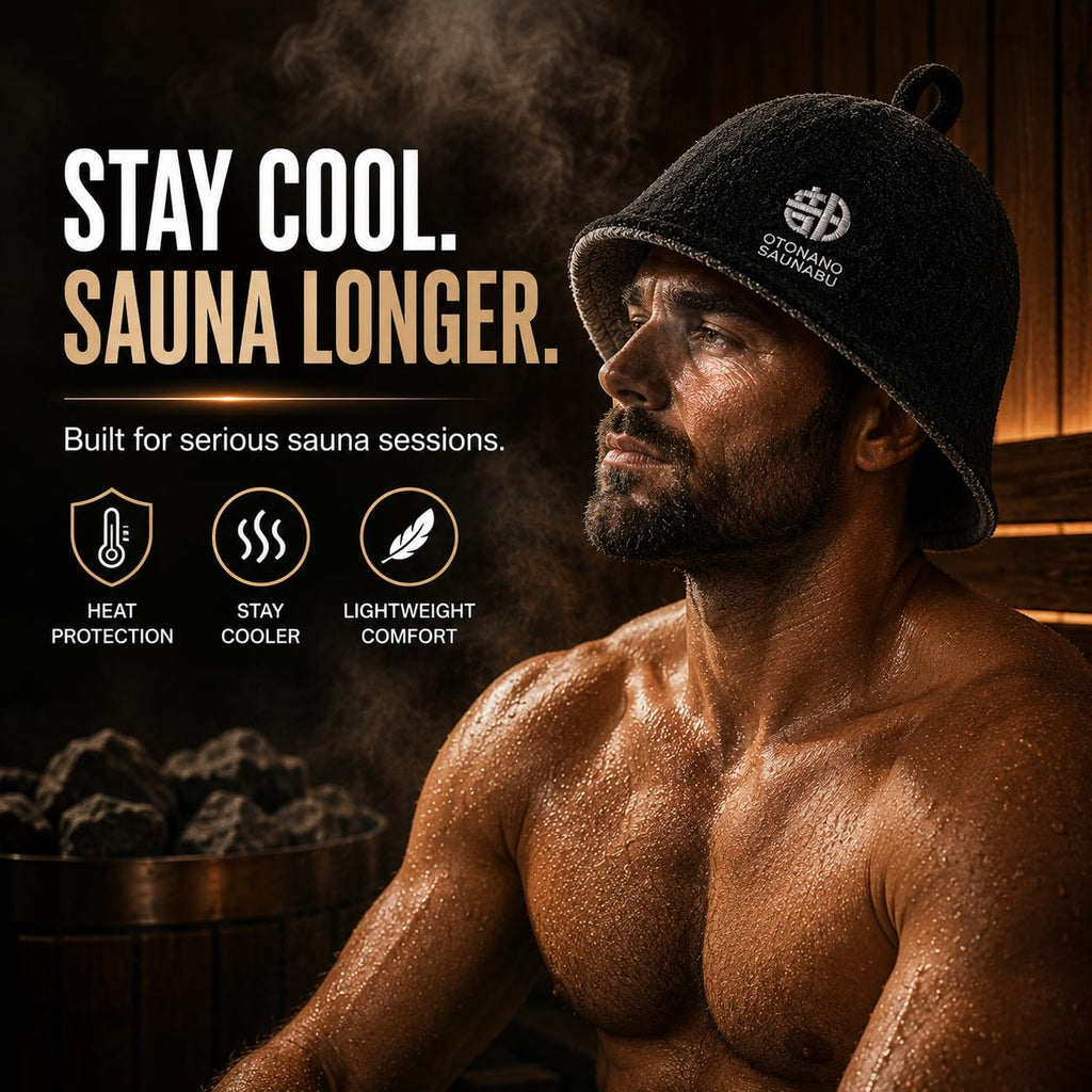Reversible Double-Layer 100% Cotton Japanese Sauna Hat